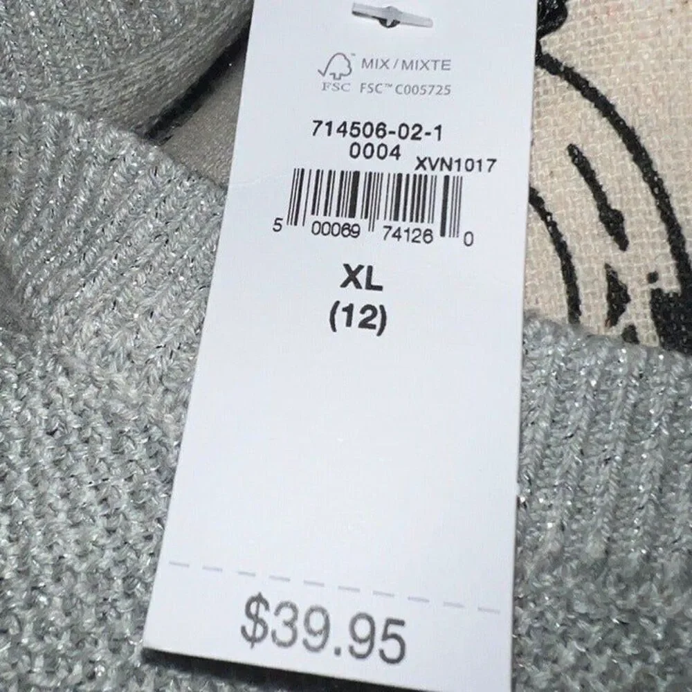 Gap Kids Gray Sparkle Sweater, XL
